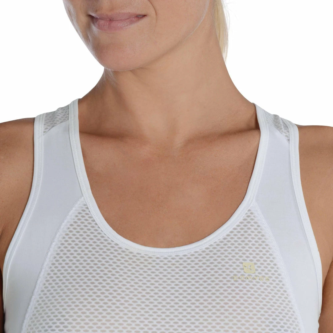 Domyos Women's Cardio Fitness Long Breathable Tank Top Energy Xtreme Exercise & Fitness Apparel