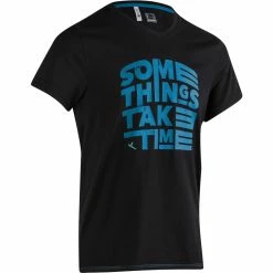 Domyos Men's Gym & Pilates Slim-Fit Cotton T-Shirt