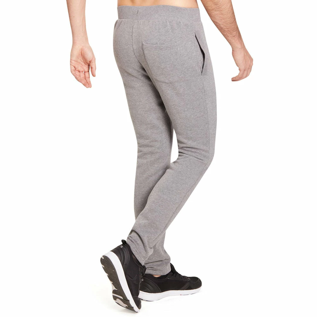 Domyos Gym & Pilates Slim-Fit Brushed Jersey Bottoms
