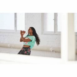 Domyos Women's Dance Cropped T-Shirt Exercise & Fitness Apparel