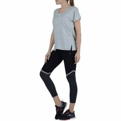 Domyos Short-Sleeve Athletic V-Neck T-Shirt, Women's