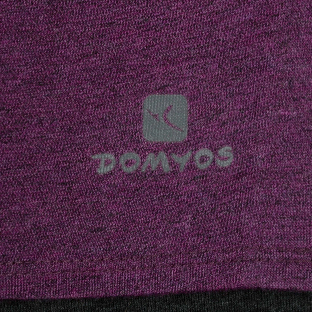 Domyos Short-Sleeve Athletic V-Neck T-Shirt, Women's