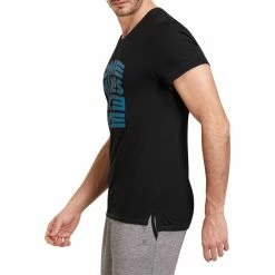 Domyos Men's Gym & Pilates Slim-Fit Cotton T-Shirt