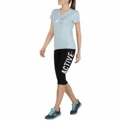 Domyos, Short-Sleeved Gym & Pilates T-Shirt, Women's Exercise & Fitness Apparel