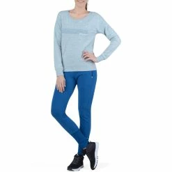 Domyos, Brushed Jersey Zipped-Ankle Gym & Pilates Leggings, Women's