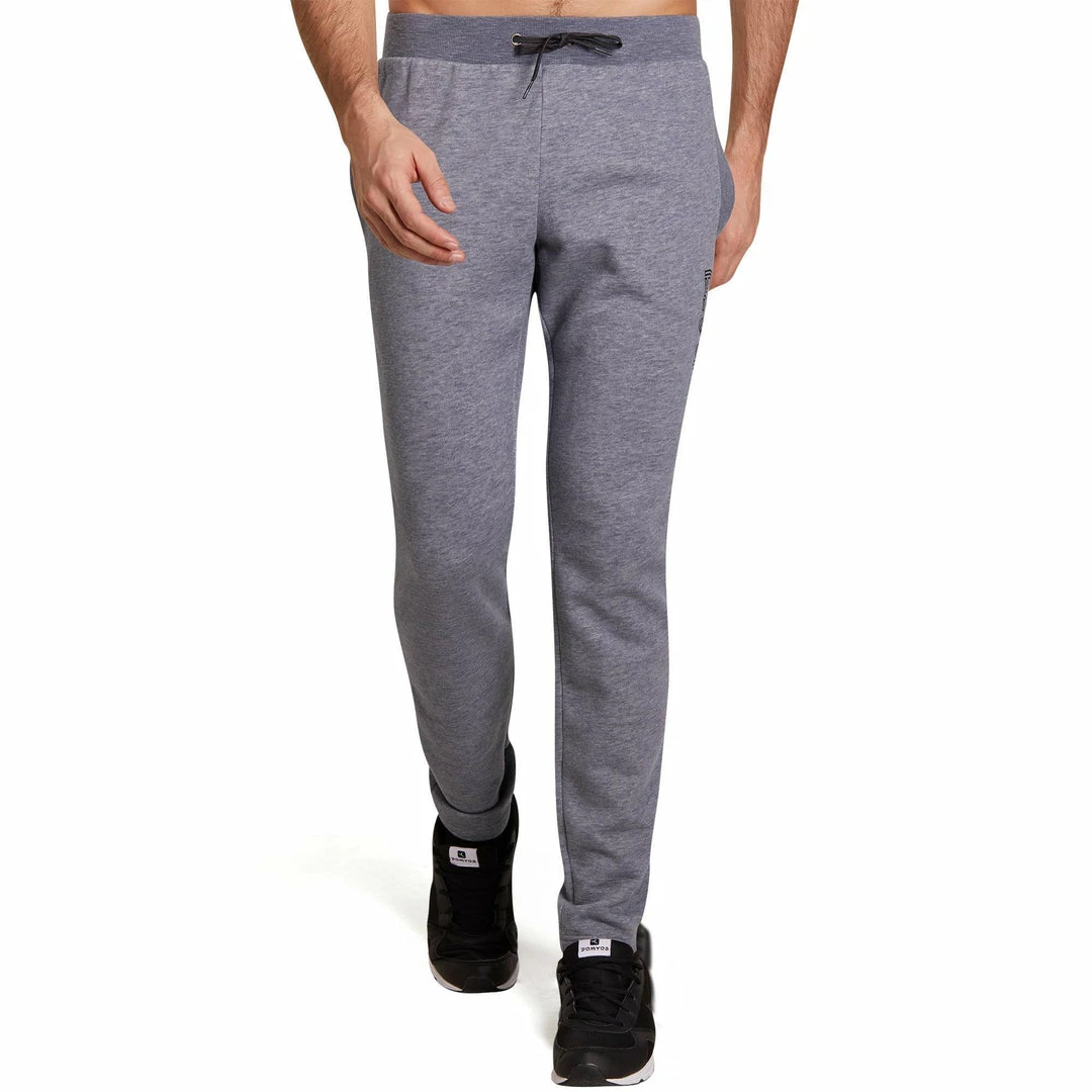 Domyos Gym & Pilates Slim-Fit Brushed Jersey Bottoms