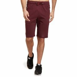 Domyos Slim-Fit Cotton Athletic Shorts, Men's Exercise & Fitness Apparel