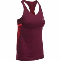 Domyos Women's Cardio Fitness Built-In Bra Tank Top Energy Xtreme Exercise & Fitness Apparel