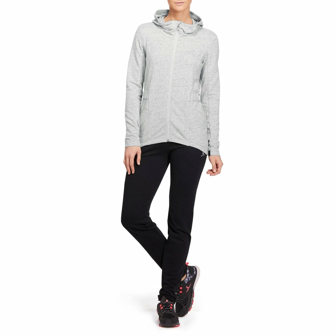 Domyos Women's Gym & Pilates Long Hooded Jacket