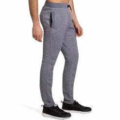 Domyos Gym & Pilates Slim-Fit Brushed Jersey Bottoms