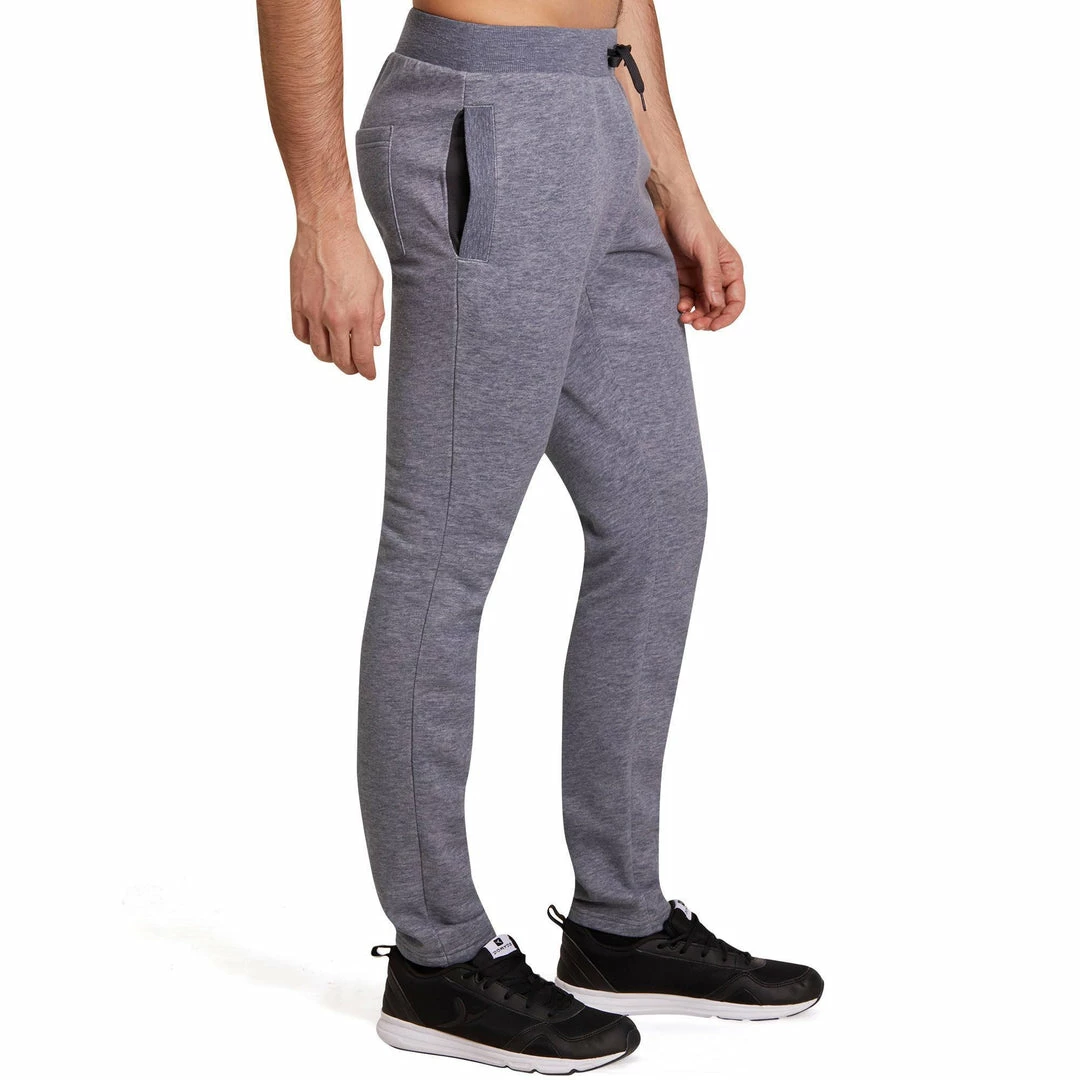 Domyos Gym & Pilates Slim-Fit Brushed Jersey Bottoms