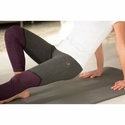 Domyos Gym & Pilates Slim-Fit Cotton Leggings, Women's