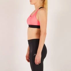 Domyos Exercise & Fitness Apparel Women's Cardio Fitness Zip-Up Bra Energy 500