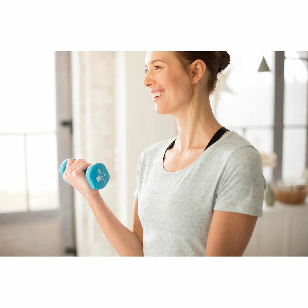 Domyos Exercise & Fitness Apparel Women's Gym & Pilates Regular-Fit Short-Sleeve T-Shirt