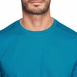 Domyos Nyamba 500, Regular-Fit Pilates And Gentle Gym T-Shirt, Men's Exercise & Fitness Apparel