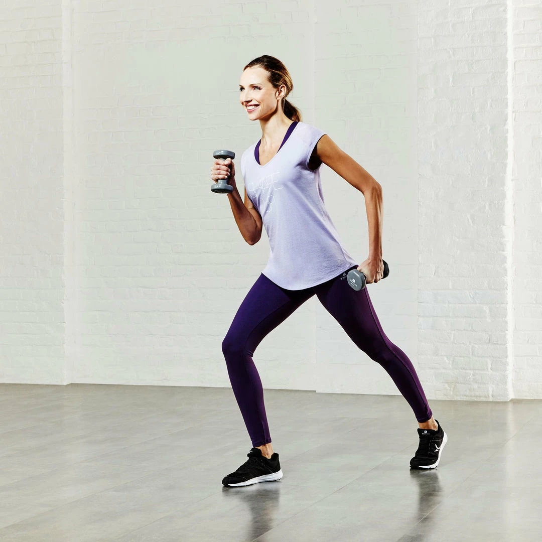 Domyos Women's Gym & Pilates Flat-Stomach Leggings Shape+