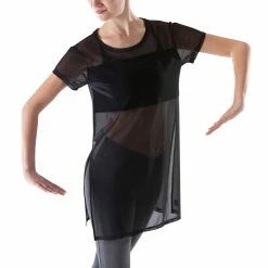 Exercise & Fitness Apparel Domyos, Long Transparent Skirted Dance Leotard, Women's