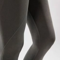 Domyos Exercise & Fitness Apparel Women's Seamless Yoga 7/8 Leggings - Khaki