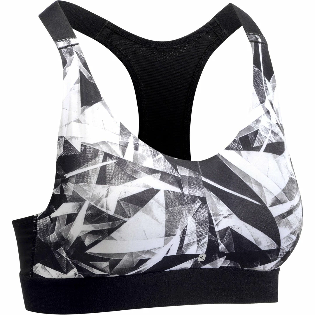 Domyos Exercise & Fitness Apparel Women's Cardio Fitness Zip-Up Bra Energy 500