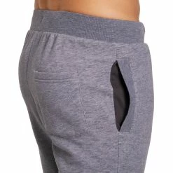 Domyos Gym & Pilates Slim-Fit Brushed Jersey Bottoms