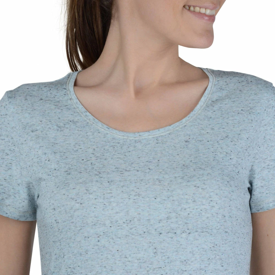 Domyos Exercise & Fitness Apparel Women's Gym & Pilates Regular-Fit Short-Sleeve T-Shirt