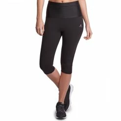 Domyos Women's Cardio Fitness Flat-Stomach Cropped Leggings Shape