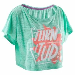 Domyos Women's Dance Cropped T-Shirt Exercise & Fitness Apparel