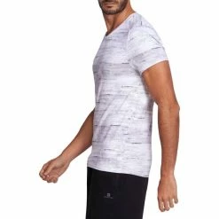 Domyos Men's Gym & Pilates Skinny-Fit T-Shirt