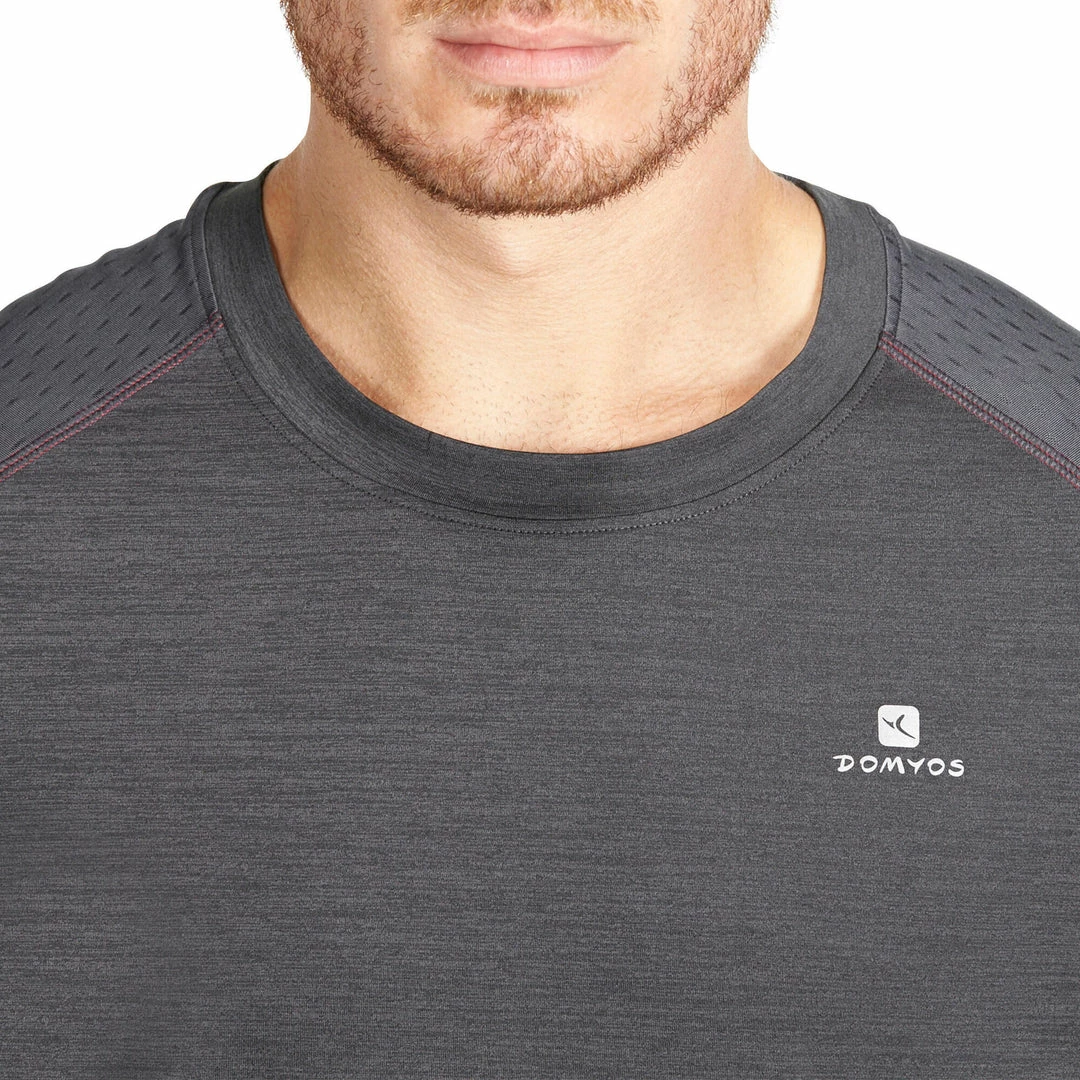 Domyos Energy+ Fitness T-Shirt - Dark Gray Exercise & Fitness Apparel