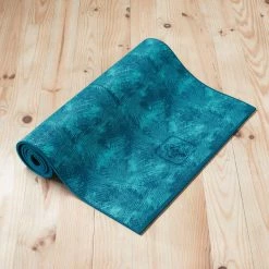 Kimjaly Gentle Yoga Comfort Mat 173 Cm ⨯ 61 Cm ⨯ 8 Mm - Dark Blue Palms