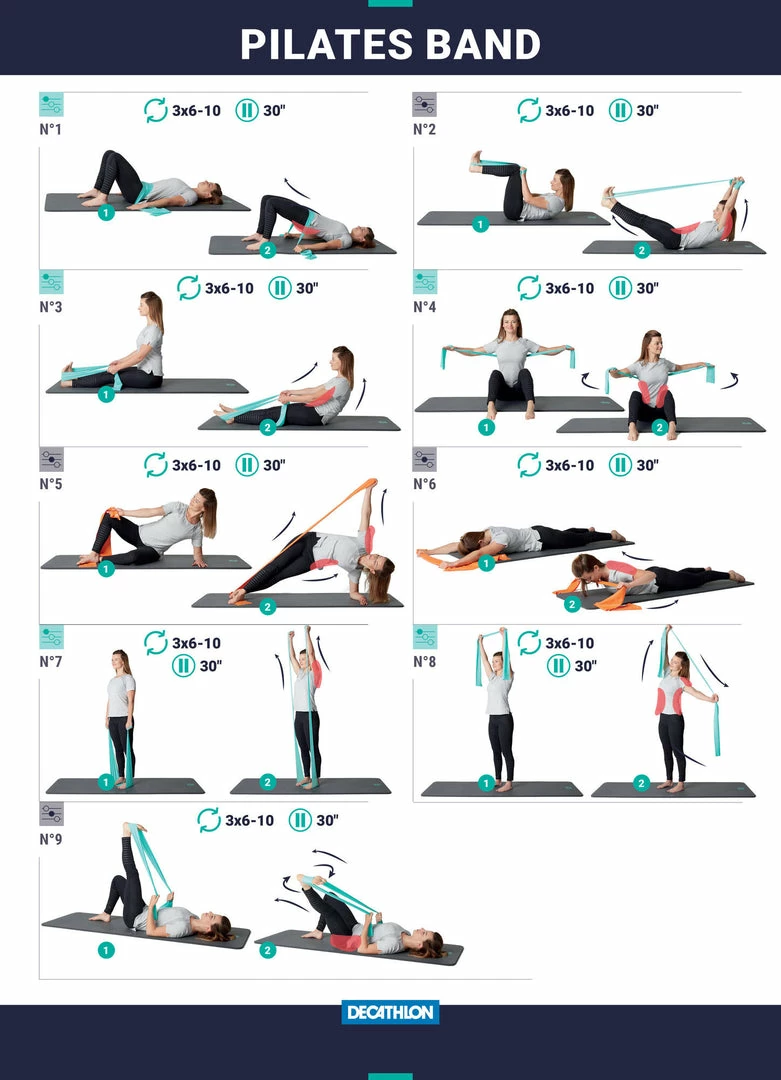 Nyamba Exercise & Fitness Accessories 500 Low Resistance Pilates Elastic Band