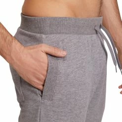 Domyos Exercise & Fitness Apparel Gym & Pilates Slim-Fit Plush Loop Bottoms