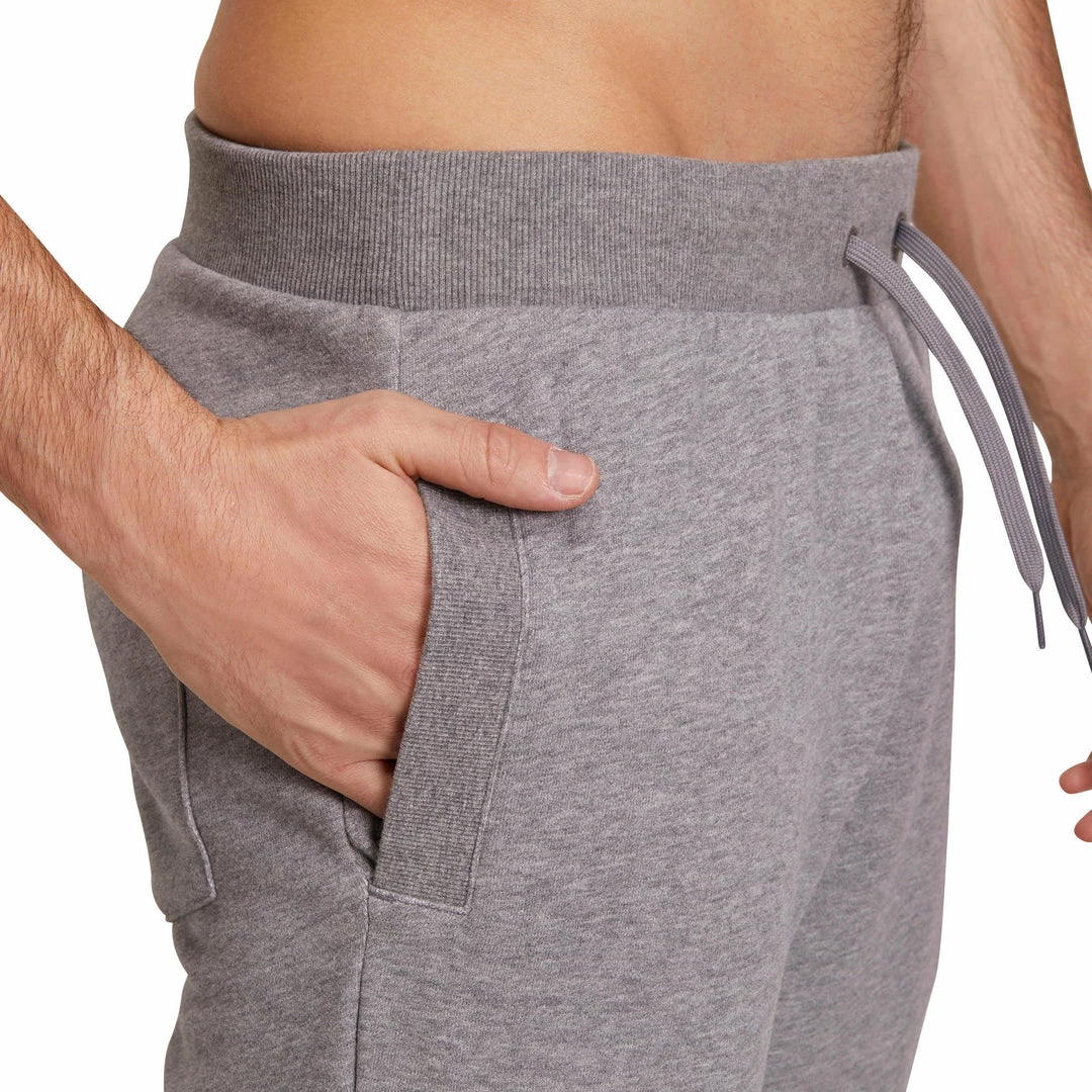 Domyos Exercise & Fitness Apparel Gym & Pilates Slim-Fit Plush Loop Bottoms