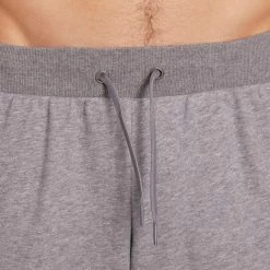 Domyos Exercise & Fitness Apparel Gym & Pilates Slim-Fit Plush Loop Bottoms