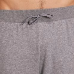 Domyos Exercise & Fitness Apparel Gym & Pilates Slim-Fit Plush Loop Bottoms