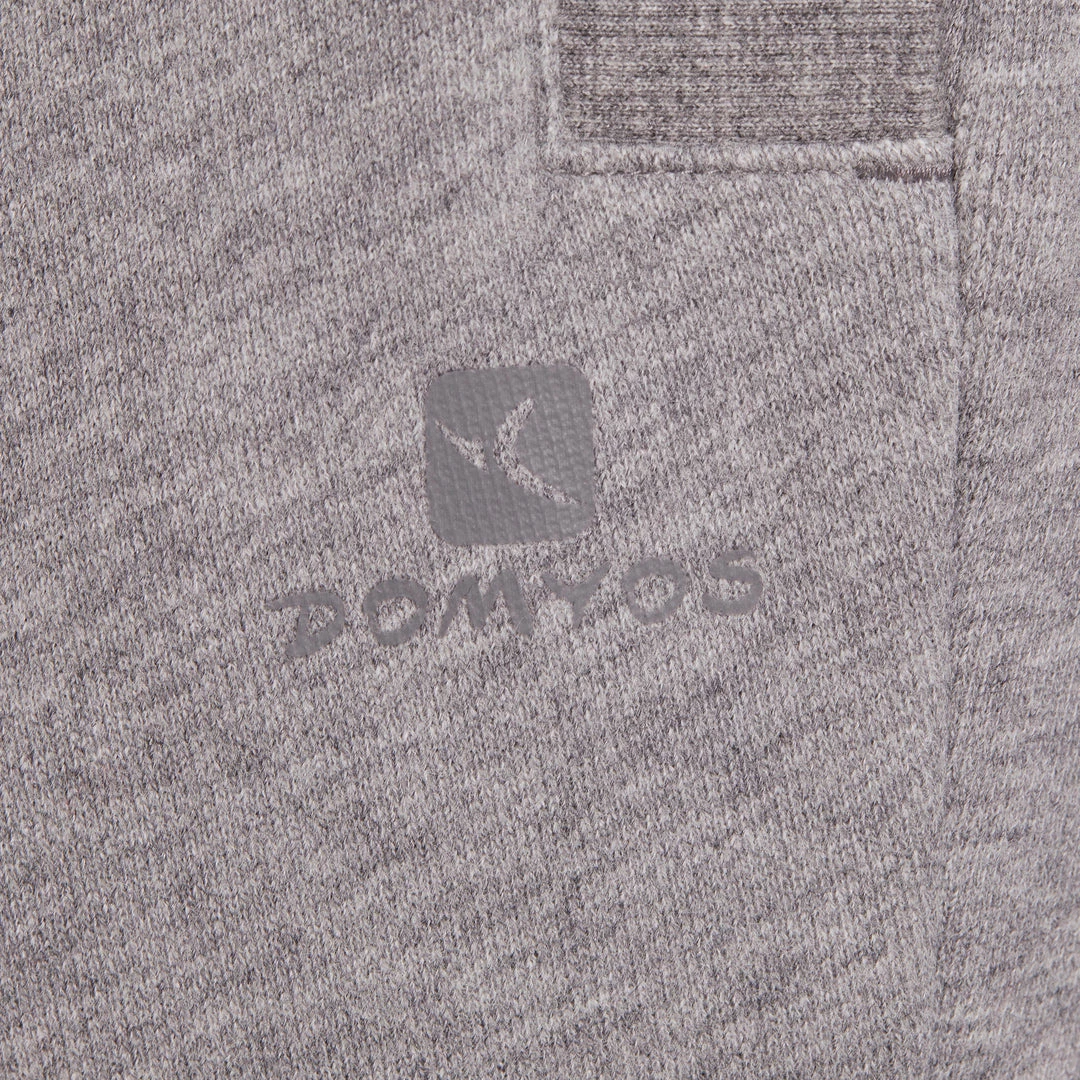 Domyos Exercise & Fitness Apparel Gym & Pilates Slim-Fit Plush Loop Bottoms