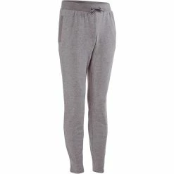 Domyos Exercise & Fitness Apparel Gym & Pilates Slim-Fit Plush Loop Bottoms