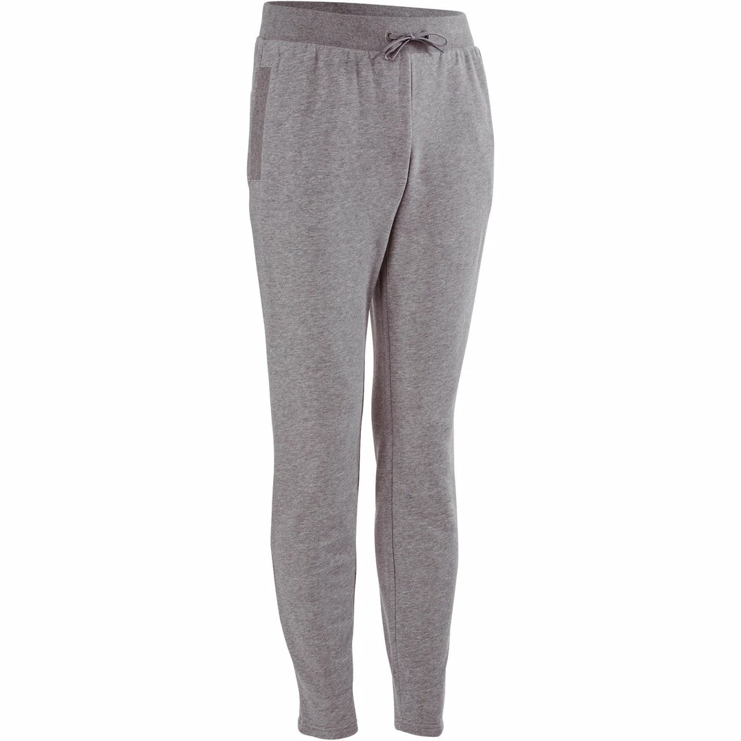 Domyos Exercise & Fitness Apparel Gym & Pilates Slim-Fit Plush Loop Bottoms