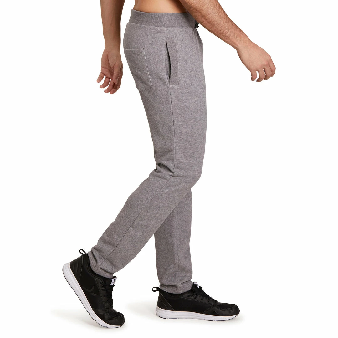 Domyos Exercise & Fitness Apparel Gym & Pilates Slim-Fit Plush Loop Bottoms