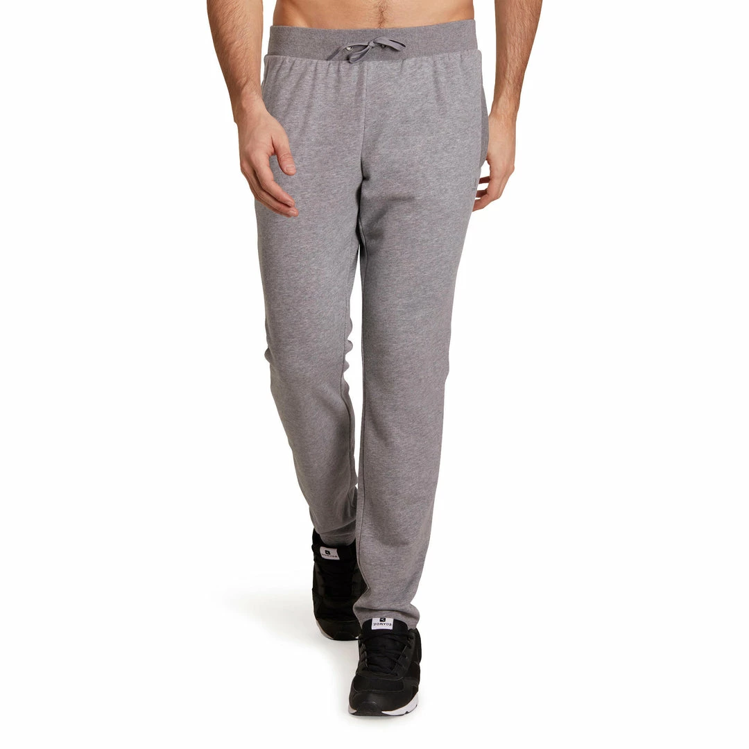 Domyos Exercise & Fitness Apparel Gym & Pilates Slim-Fit Plush Loop Bottoms