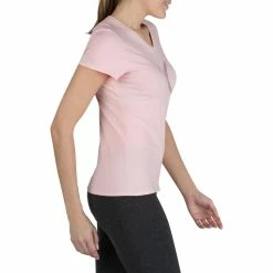 Domyos, Short-Sleeved Gym & Pilates T-Shirt, Women's Exercise & Fitness Apparel