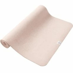 Kimjaly Standard Thickness Natural Jute Rubber Yoga Mat With Carrying Strap 4mm