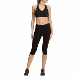 Domyos Women's Gym & Pilates Slim-Fit Cropped Leggings Fit+