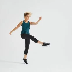 Exercise & Fitness Apparel Domyos 120, 7/8-Length Cardio Fitness Leggings, Women's