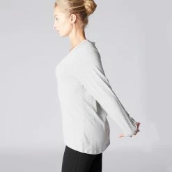 Kimjaly Long-Sleeved Cotton Yoga T-Shirt