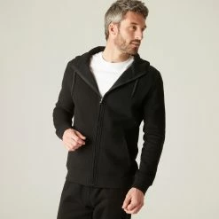 Exercise & Fitness Apparel Domyos 500, Hooded Training Jacket, Men's