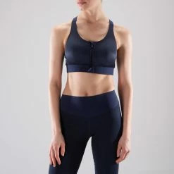 Domyos Exercise & Fitness Apparel Women's Cardio Fitness Zip-Up Bra 900