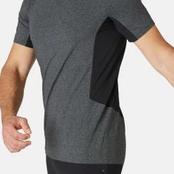 Domyos Exercise & Fitness Apparel Men's Pilates And Gentle Gym Slim-Fit Sport T-Shirt 900