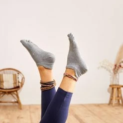 Kimjaly Domyos Non-Slip Yoga Toe Socks Adult