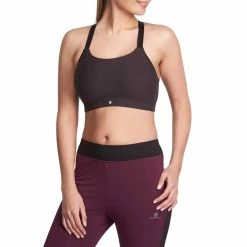 Domyos Comfort Women's Fitness Sports Bra - Black Exercise & Fitness Apparel